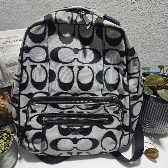 Coach Signature Poppy Backpack - Picture 1 of 16